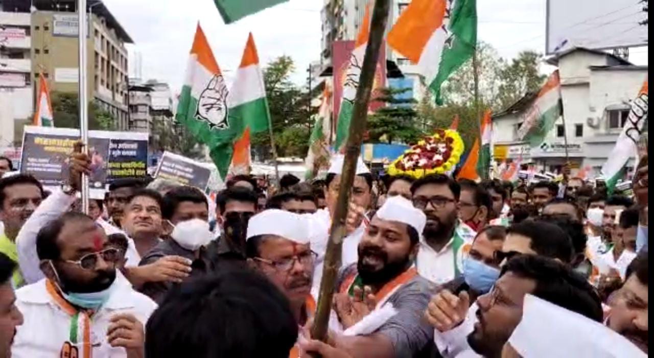 कल्याणमध्ये नाना पटोले यांची जनजागरण पदयात्रा; यात्रेत काँग्रेस सेवादलाची पक्षाच्या जिल्हाध्यक्षांविरोधात घोषणाबाजी