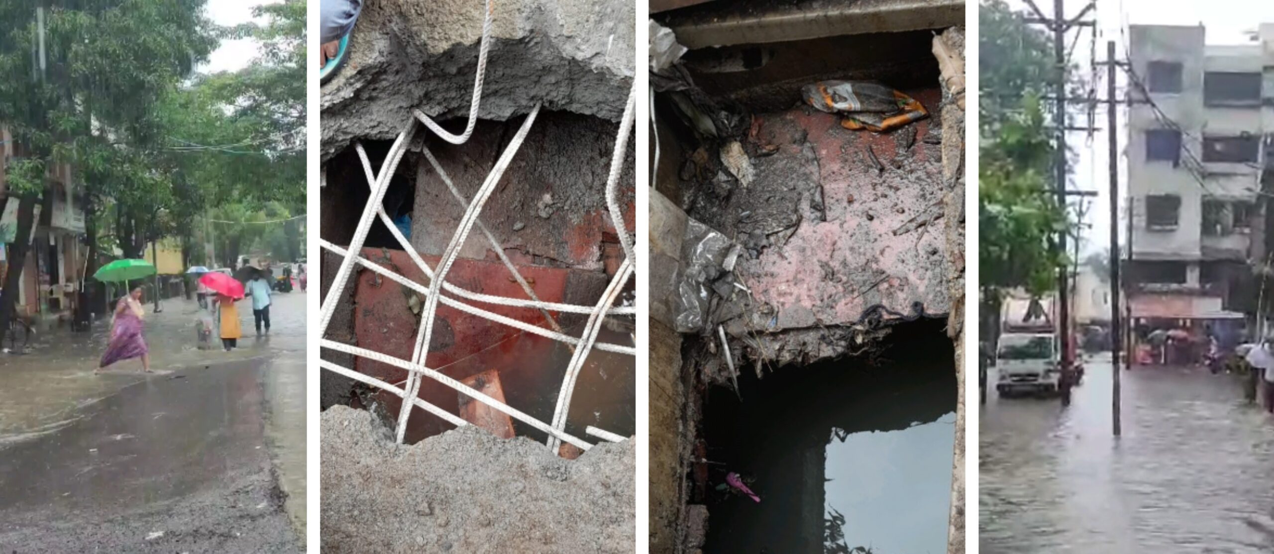 बांधकामाला वापरलेले सामान न काढताच गटार केले बंधीस्थ; परिसरात पाणी साचल्याने घाई गडबड बांधकामाचा प्रकार निदर्शनास