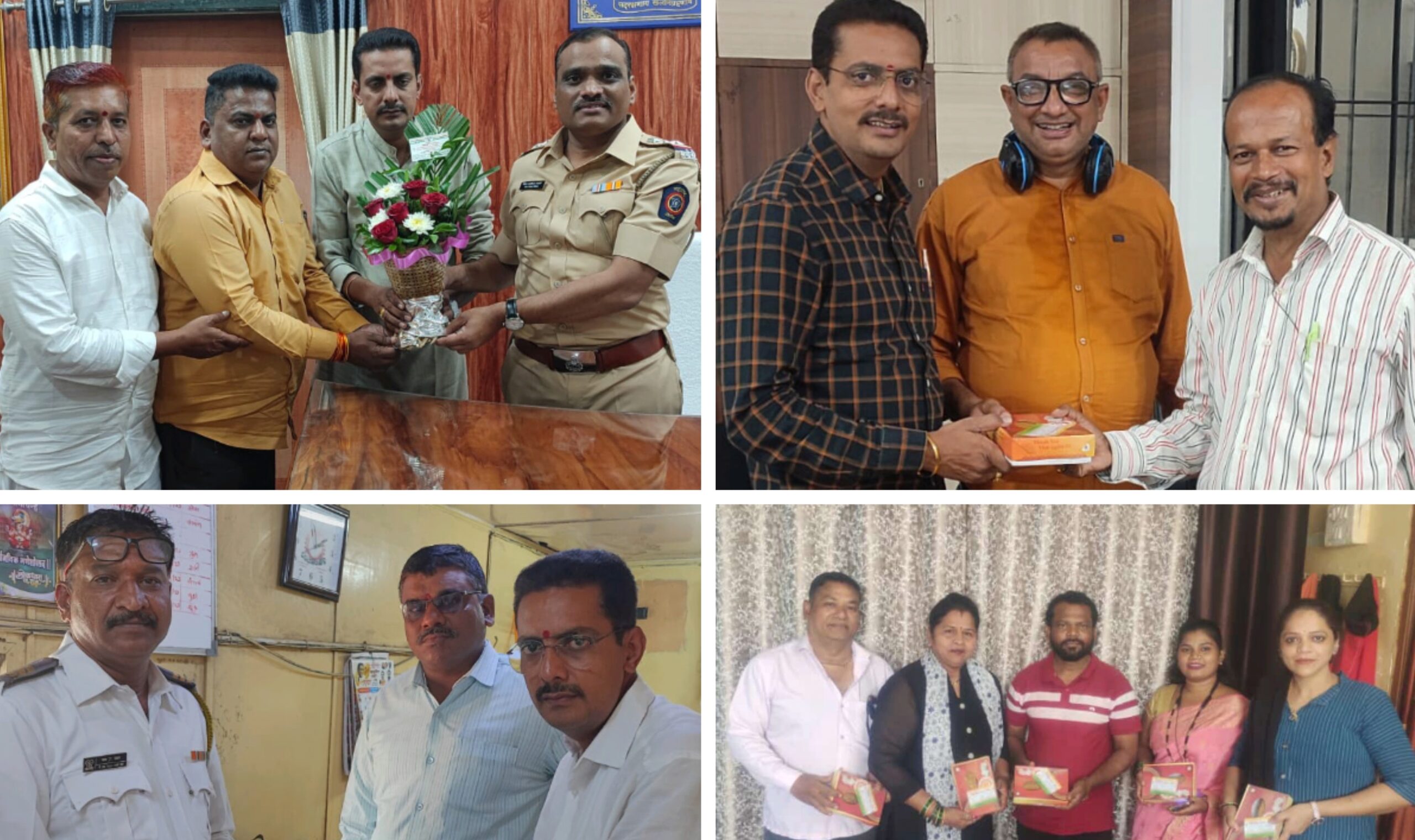 कल्याण शिव भीम संघटनेने फ्रंटलाईनवर काम करणाऱ्यांना मिठाई वाटून केली दिवाळी गोड